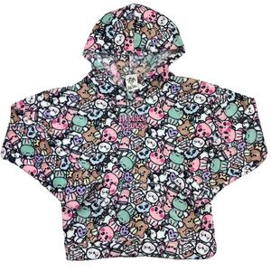 Lily Bleu Happy Vibes Kawaii Print Fleece Sweatshirt Girls Size M